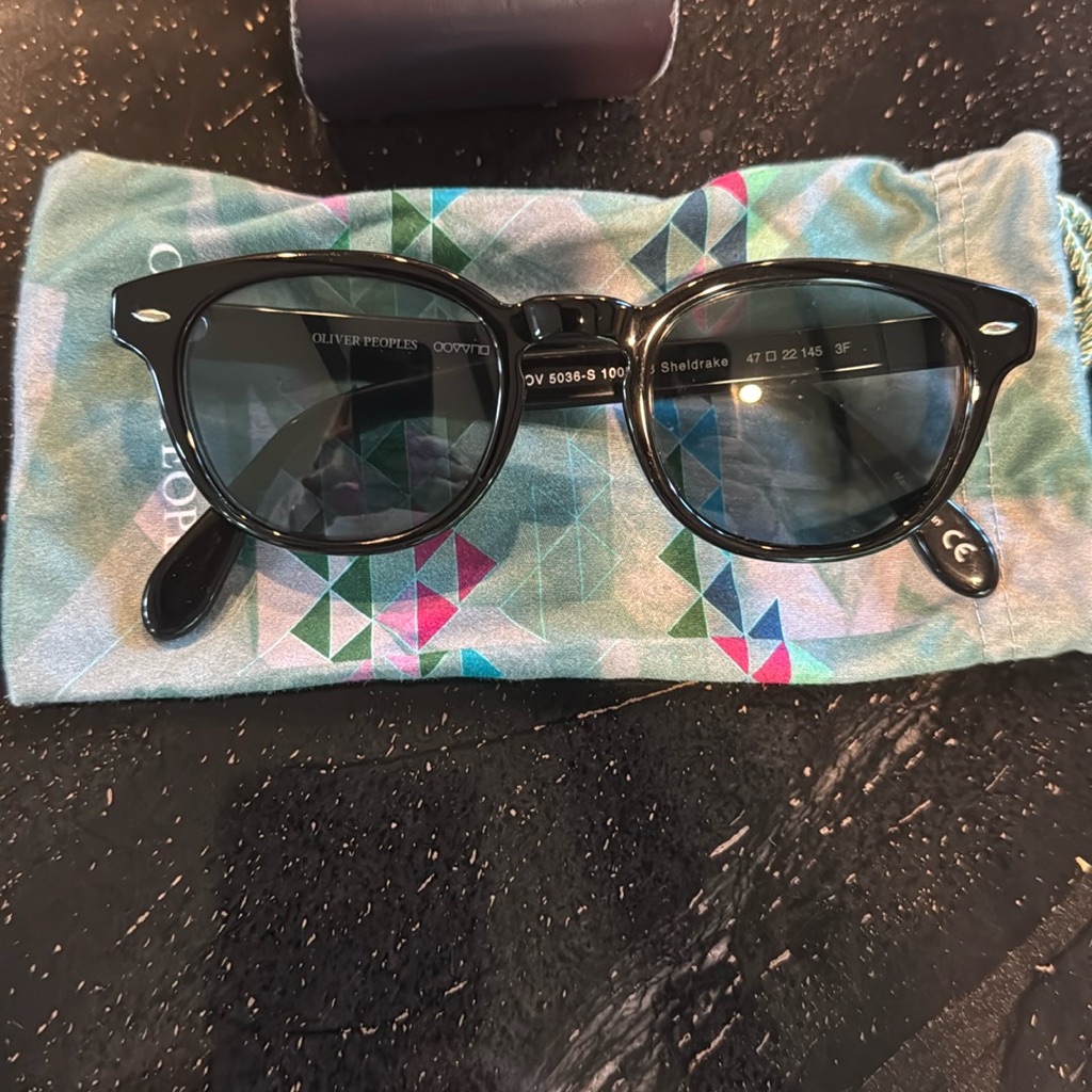 Oliver Peoples Sheldrake Black Sunglasses